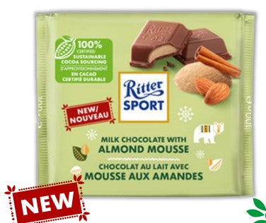 Ritter Sport Winter Almond Mousse 11/100g - Chocolate and Chocolate Bars -  - Tevan Enterprises - Canadian Wholesale Confections