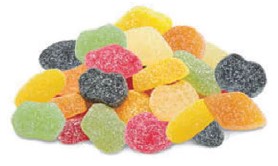 Huer Natural Sour Wine Gums bulk candy 2kg