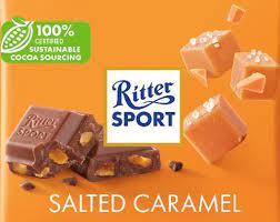 Ritter Sport Salted Caramel 12/100g - Chocolate and Chocolate Bars -  - Tevan Enterprises - Canadian Wholesale Confections