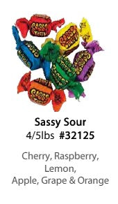 Taffy Town Sassy Sour bulk 2.27kg - Bulk Candy -  - Tevan Enterprises - Canadian Wholesale Confections