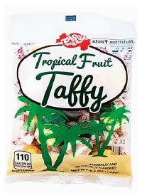 Taffy Town Tropical Fruit Taffy Peg Bag 12/128g - Candy -  - Tevan Enterprises - Canadian Wholesale Confections