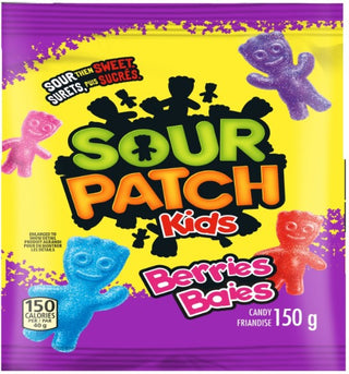 Maynards Sour Patch Kids Berries Peg Top 12/150g - Candy -  - Tevan Enterprises - Canadian Wholesale Confections