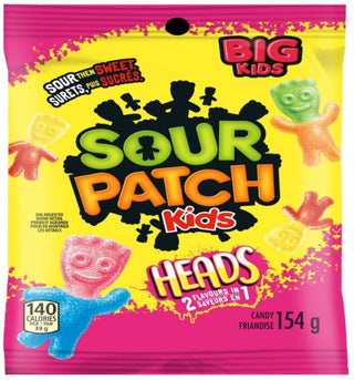 Maynards Sour Patch Kids Heads Peg Top 12/154g - Candy -  - Tevan Enterprises - Canadian Wholesale Confections