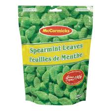 McCormicks Spearmint Leaves zipper bags 12/300g - Candy -  - Tevan Enterprises - Canadian Wholesale Confections