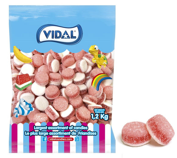 Vidal Strawberry Sweet Cakes bulk candy 1.2kg - Bulk Candy -  - Tevan Enterprises - Canadian Wholesale Confections