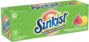 Sunkist Watermelon Lemonade 12/355ml - Beverages - US Import - Tevan Enterprises - Canadian Wholesale Confections