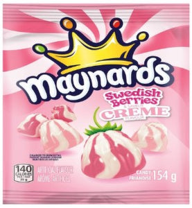 Maynards Swedish Berries & Creme Peg Top 12/154g