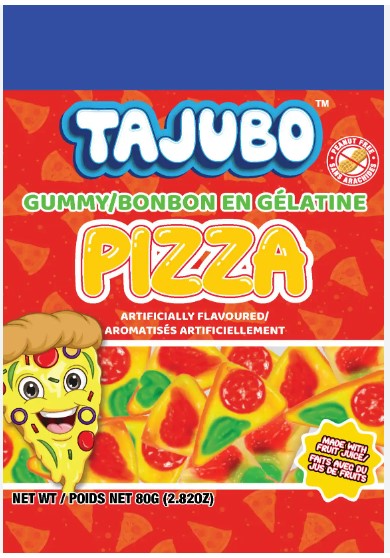 Tajubo Gummy Pizza Peg Bags 12/80g