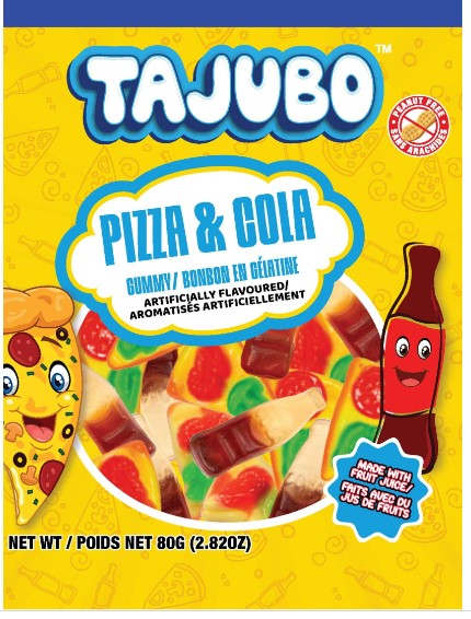 Tajubo Gummy Pizza & Cola Peg Bags 12/80g