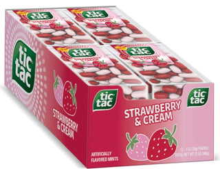 Tic Tac Strawberries & Cream 12/29g - Mints -  - Tevan Enterprises - Canadian Wholesale Confections