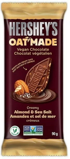 Hershey Oat Made Vegan Bar - Creamy Chocolate Almond & Sea Salt 14/90g