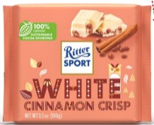 Ritter Sport White Cinnamon Crisp 12/100g