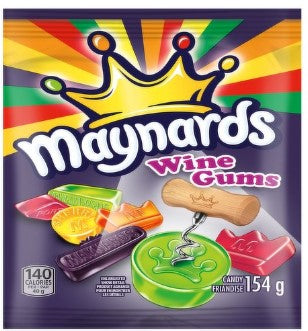 Maynards Wine Gums Peg Top 12/154g - Candy -  - Tevan Enterprises - Canadian Wholesale Confections