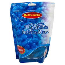 McCormicks Blue Whales zipper bags 12/300g - Candy -  - Tevan Enterprises - Canadian Wholesale Confections