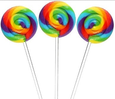 Curly Swirly Rainbow Lollipop 24/42g
