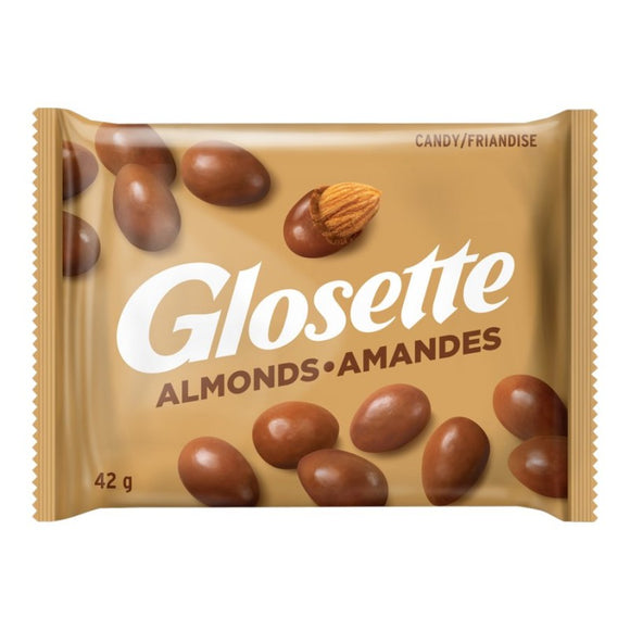 Glosette Almonds 18/42g - Chocolate and Chocolate Bars - Hershey's - Tevan Enterprises - Canadian Wholesale Confections