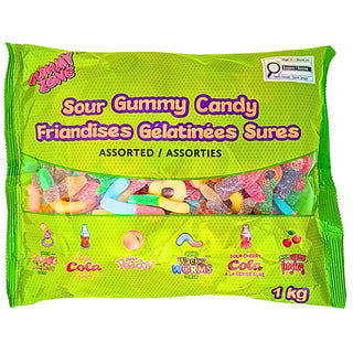 Gummy Zone Assorted Sour Gummies bulk 1kg