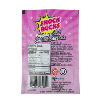 Shock Rocks Popping Candy - Bubblegum 24/9g