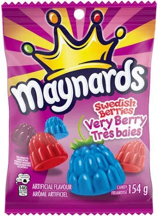 Maynards Swedish Berry Very Berry peg top  12/154g