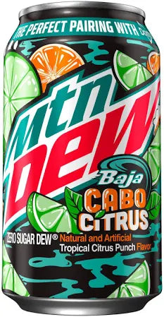 Mountain Dew Cabo Citrus Zero 12/355ml