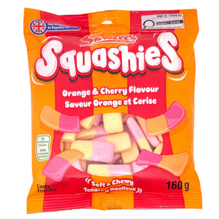 Squashies Orange & Cherry 10/160g -  -  - Tevan Enterprises - Canadian Wholesale Confections