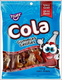 Huer Peg Bag Cola Bottles 24/120g - Candy -  - Tevan Enterprises - Canadian Wholesale Confections