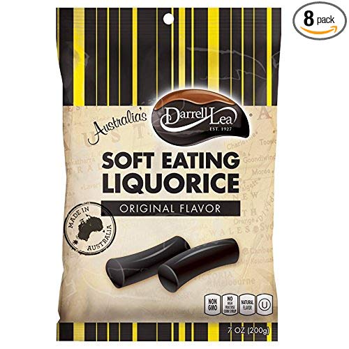 Darrel Lea Liquorice Soft Black 8/200g, Licorice, Terra Foods, [variant_title] - Tevan Enterprises