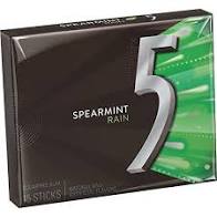 5' Rain (Spearmint) 10's, Gum, Wrigley, [variant_title] - Tevan Enterprises