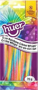 Huer Pocket Pals Sour Rainbow Cream Whip 12/70g, Candy, Huer, [variant_title] - Tevan Enterprises