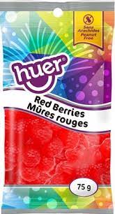 Huer Pocket Pals Red Berries 12/75g - Candy -  - Tevan Enterprises - Canadian Wholesale Confections