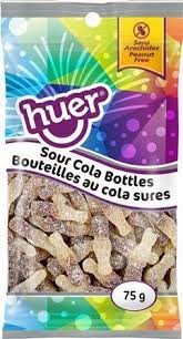 Huer Pocket Pals Sour Cola Bottle 12/75g - Candy -  - Tevan Enterprises - Canadian Wholesale Confections