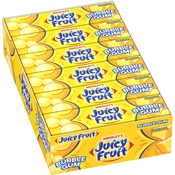 Juicy Fruit Bubble Gum Original Chunk x 18's, Gum, Wrigley, [variant_title] - Tevan Enterprises