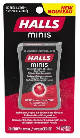 Halls Minis Cherry 8/24pc