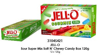 Jell-O Sour Supermix Theater Box 12/120g