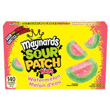 Maynards Sour Patch Kids Watermelon Box 12/100g - Candy -  - Tevan Enterprises - Canadian Wholesale Confections