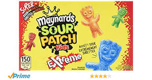 Maynards sour patch kids 100g 12s, Candy, Mondelez (Cadbury), [variant_title] - Tevan Enterprises