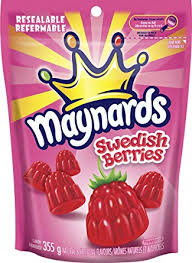 Maynards Swedish Berries 355g, 12 bags per box, Candy, Mondelez (Cadbury), [variant_title] - Tevan Enterprises