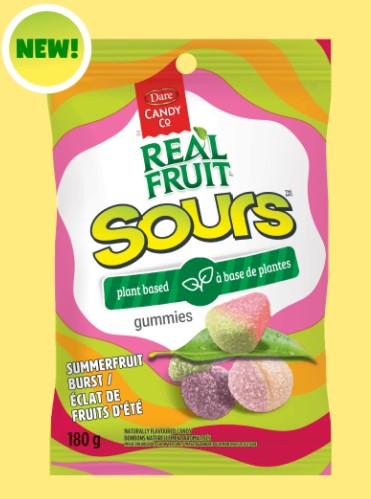 Dare RealFruit Sours Gummies Summerfruit Burst 9/180g