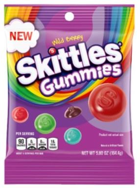 Skittles Gummies Berry peg bag 12/164g