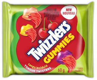 Twizzlers Gummies Tongue Twister Tangy singles 18/60g - Candy -  - Tevan Enterprises - Canadian Wholesale Confections