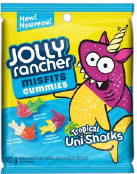 Jolly Rancher Misfits Gummies Tropical Unisharks  10/182g - Candy -  - Tevan Enterprises - Canadian Wholesale Confections