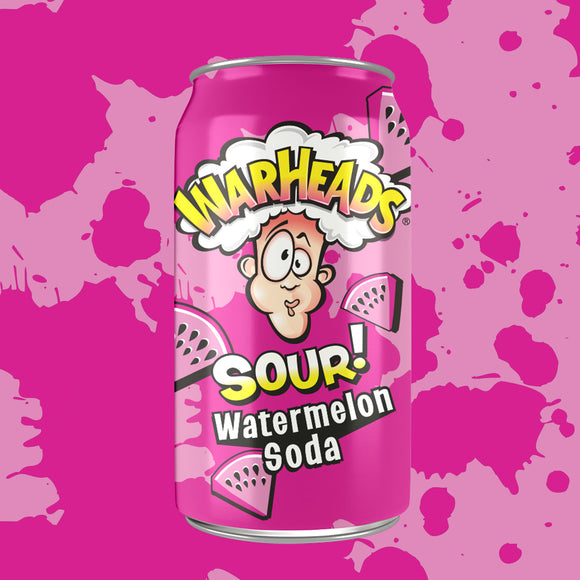 Warheads Soda Sour Watermelon 12/355ml