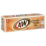 A&W Cream Soda 12/355ml, Beverages, US Import, [variant_title] - Tevan Enterprises