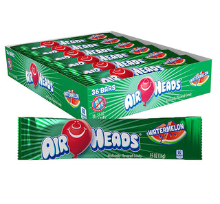 Airheads Watermelon Singles 36/15.6g - Candy -  - Tevan Enterprises - Canadian Wholesale Confections