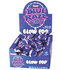 Charms Blue Razz Blow Pops 18g 48's, Candy, Regal Canada, [variant_title] - Tevan Enterprises