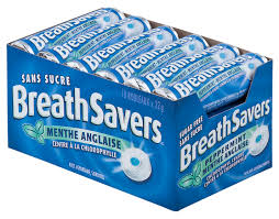 Breathsavers Peppermint 18/22g - Mints -  - Tevan Enterprises - Canadian Wholesale Confections