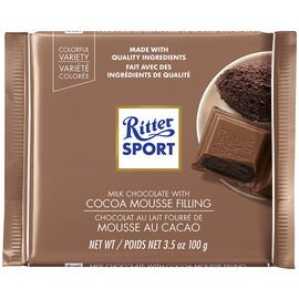 Ritter Sport Cocoa Mousse 11/100g - Chocolate and Chocolate Bars -  - Tevan Enterprises - Canadian Wholesale Confections