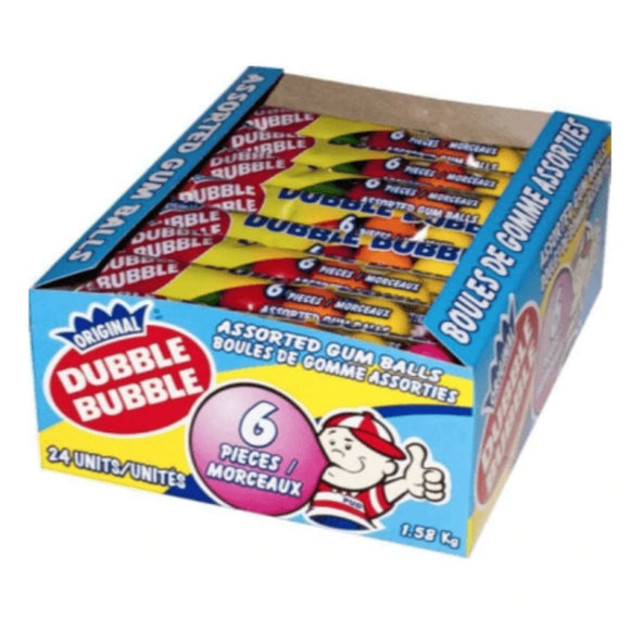 Dubble Bubble Tube Gum 6pc 24/66g