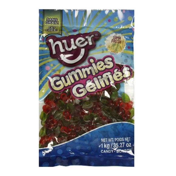 Huer Gummy Cherries 1kg bag, Bulk Candy, Huer, [variant_title] - Tevan Enterprises
