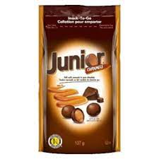 Junior Caramels Minis Snack-To-Go Bag 12/127g - Chocolate and Chocolate Bars -  - Tevan Enterprises - Canadian Wholesale Confections